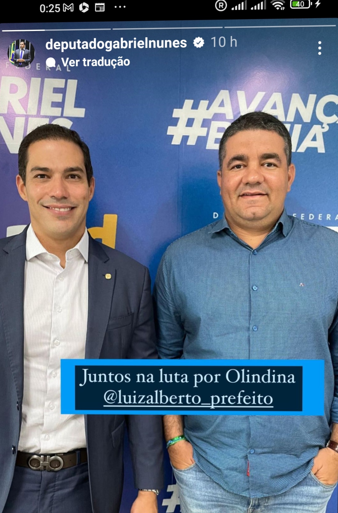 Deputado Gabriel Nunes: agenda com aliados para investimentos nos municípios
