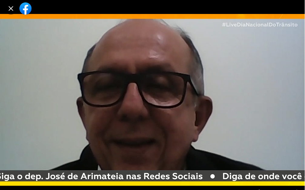 Em live, José de Arimateia coloca em pauta situação do trânsito na Bahia